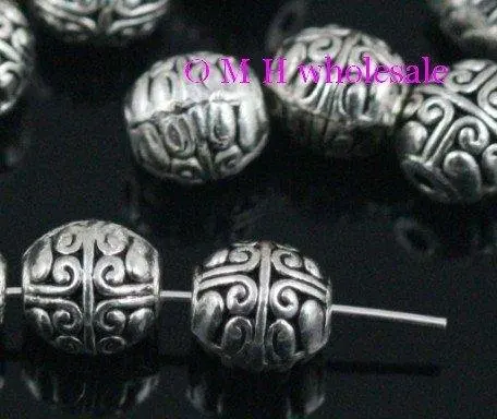 

OMH wholesale Free ship! 80pcs tibetan silver spacer beads Jewelry metal beads 7X7.5MM ZL177
