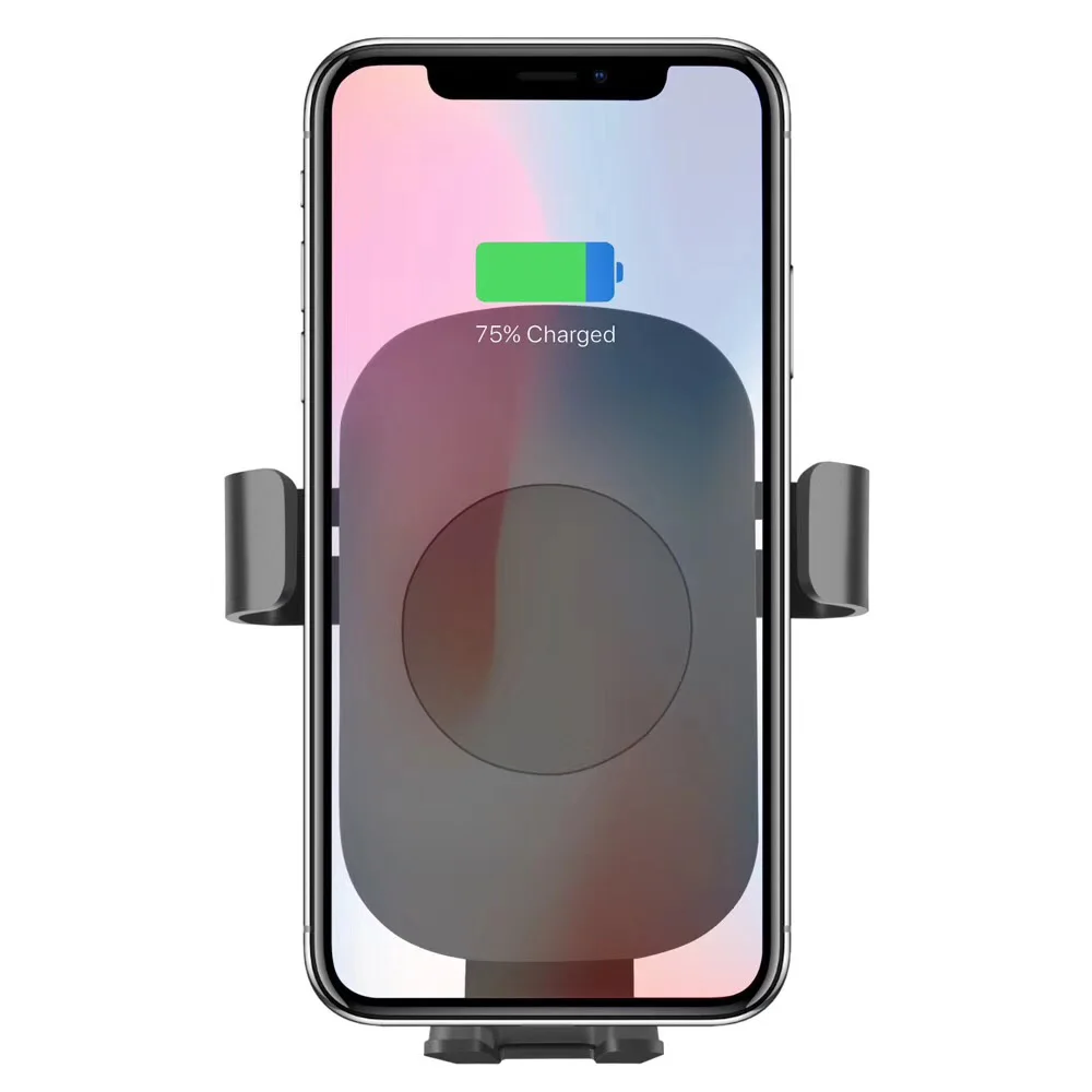

Qi Wireless Charger Automatic Clamping Car for iPhone X XS Max 8 Samsung s10 9 8 7 Infrared Sensor Smart Phone fast Charger dock