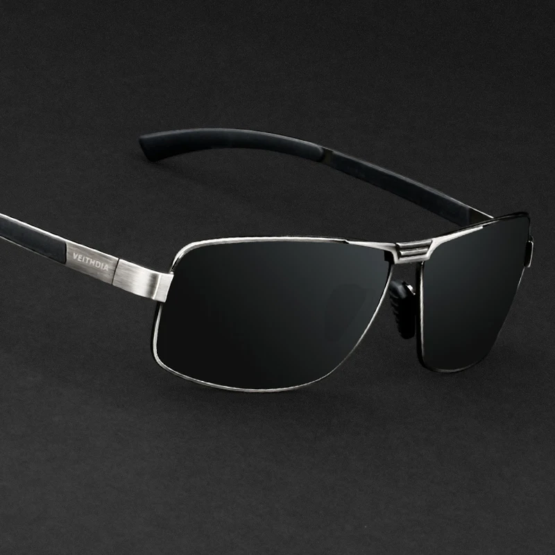 Мужские солнцезащитные очки VEITHDIA поляризационные модель 2490 2019|brand men sunglasses|brand sun