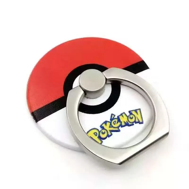 New Cartoon Pokemon Go Pikachu Finger Ring Phone Holder Poke Ball Mobile Phone Stents for iPhone Samsung all Smart Phone