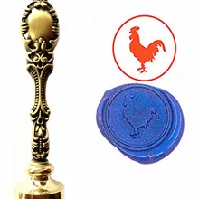 Петух Пользовательский логотип роскошные винтажные сургучные штампы комплект свадебные приглашения печать штампов