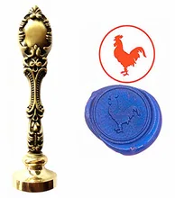 Rooster Custom Logo Luxury Vintage Wax Seal Stamps Kit Wedding Invitation Sealing Stamps