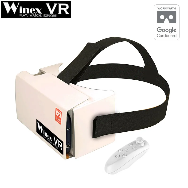 Winex VR 3D Glasses Google Cardboard Virtual Reality Headset Goggles + Bluetooth Wireless Mouse