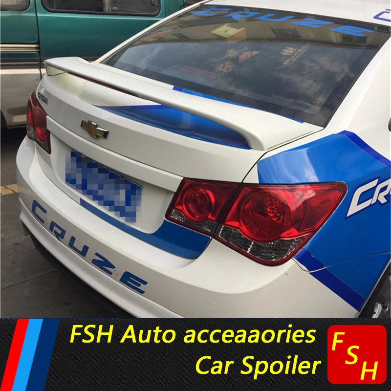 

For Chevrolet Cruze Spoiler ABS Material Car Rear Wing Primer Color Rear Spoiler For Chevrolet Cruze Spoiler B section 2009+