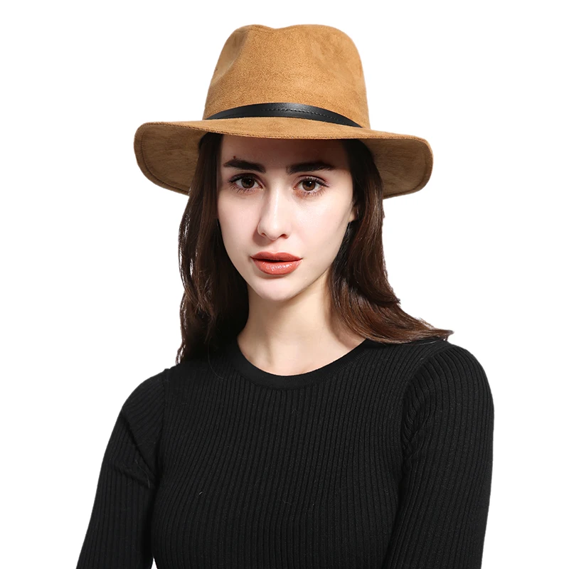 Wearone 2017 сумасшедшая Jazzhat унисекс замшевые с широкими полями весенние фетровые