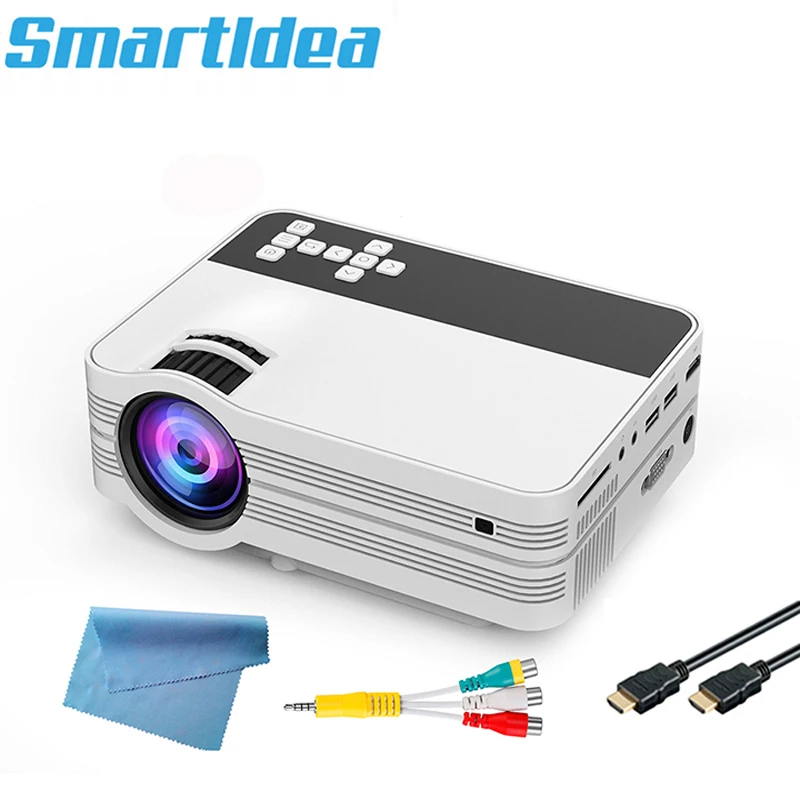 Домашний мини проектор Smartldea UB10 Android 6 0 Wi Fi HD портативный мультимедийный