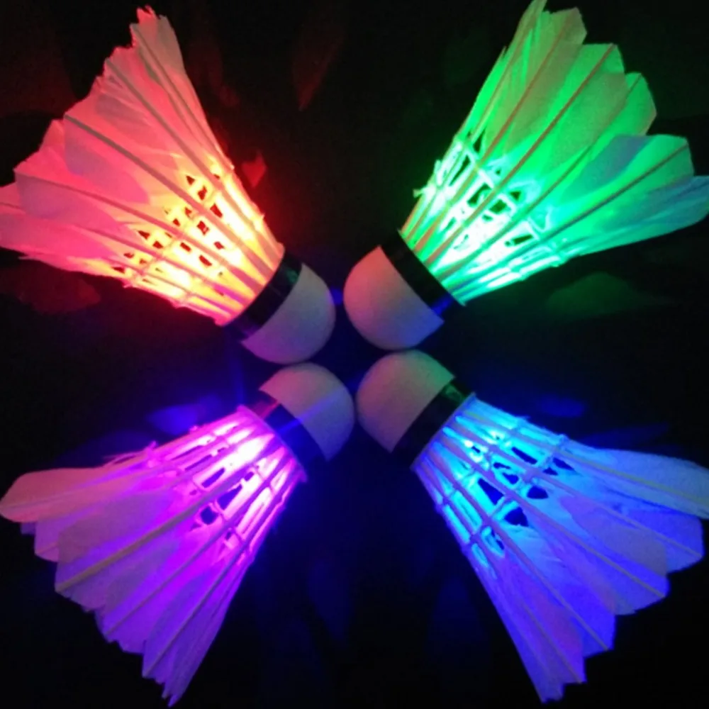 

Lighting Badminton Dark Night Colorful LED Lighting Sport Badminton Light Spot Shuttle cock