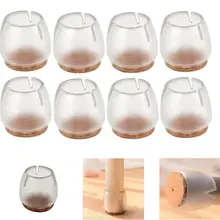 8 шт./упак. колпачки на ножки стула 17-21 мм резиновые защитные накладки для ног накладки для ножек мебели Чехлы для стола полезные круглые нижние чехлы для стульев