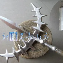 S2510 POLE ARMS FORK TAU CROSS несколько стabs копье меч блестящие щетки лезвия 79"