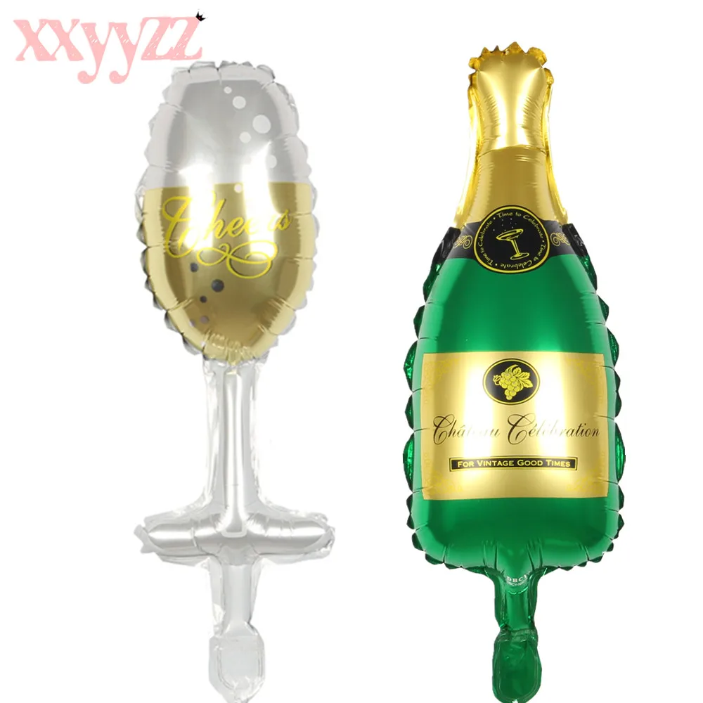XXYYZZ Decoration Balloon Champagne and Cup Balloons Foil Balloon