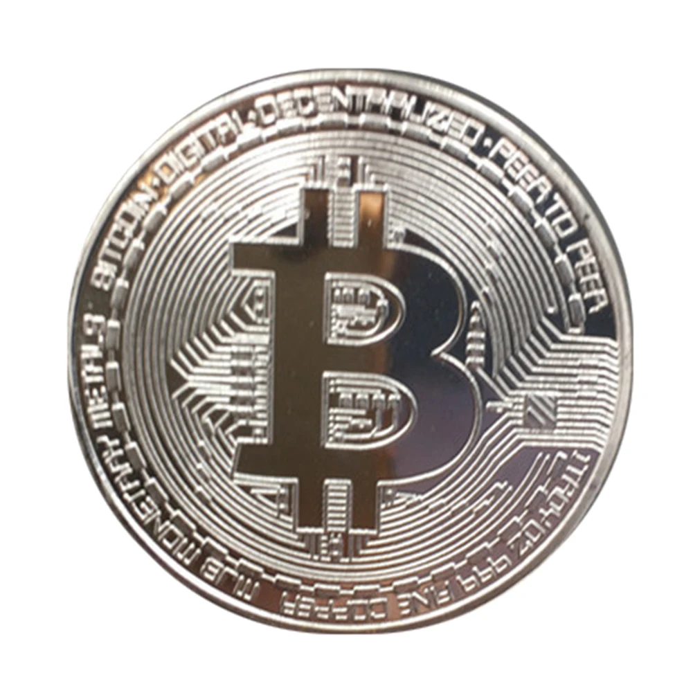 

100pcs/pack Wholesale Gold Plated Bitcoin Coin Collectible Coins Art Collection Gift Physical Metal antique imitation home decor
