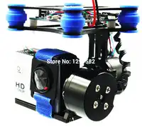 RTF Brushless 2 Axis Gimbal board with 2208 or 2804 Motors CNC ALU Metal For SJ4000 Gopro 3 4 for Quadcopter