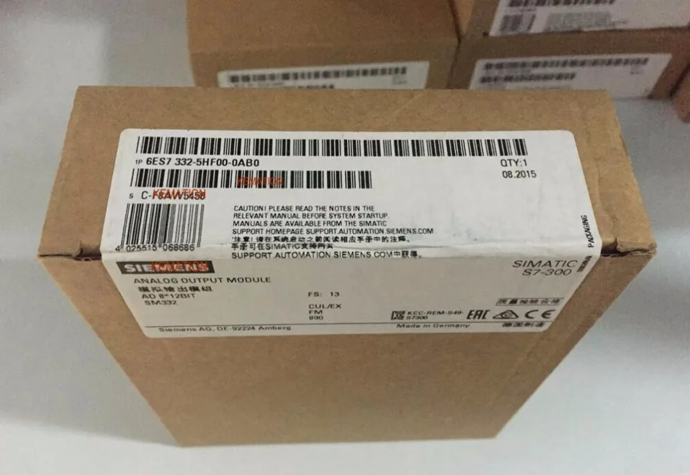 Оригинальный Simatic S7-300 6ES7332-5HF00-0AB0 6ES7 332-5HF00-0AB0 аналоговый выход SM 332 изолированный