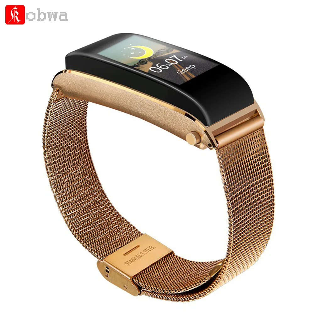 

Kobwa Y6 Smart Bracelet Colorful Screen Blood Pressure Heart Rate Monitor Wireless Bluetooth Earphone Call Smart Band