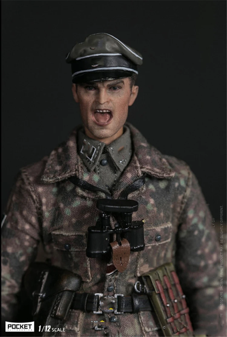 Коллекционная 1/12 карманная элитная Серия: WWII SS-Panzer-Division Das eich PES003 немецкая двойная головка оружие весь набор фигурка