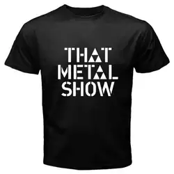 Что металл SHOW Эдди магистрали Talk Show VH1 классический Для мужчин черный футболка Размеры S-3XL Лето Круглая горловина футболка, Бесплатная