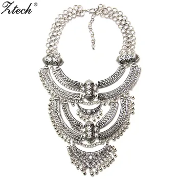 

Ztech Big Chunky Necklace Women Choker Maxi Statement Necklace 2020 Long Sparkly Fashion Brand Jewelry Trendy Accessories