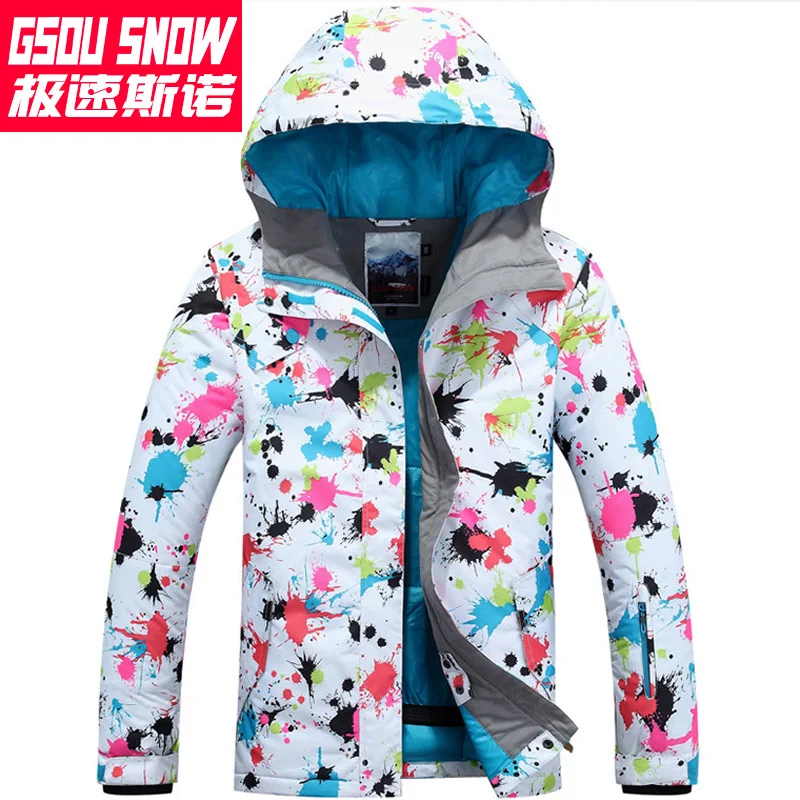 Gsou الثلوج الملونة بدلة تزلج الإناث على الجليد سترة فيستي تزلج فام الشتاء سترة المرأة سترة تزلج تزلج الدافئة esqui Gsou الثلوج الملونة بدلة تزلج الإناث على الجليد سترة فيستي تزلج فام الشتاء سترة المرأة سترة تزلج تزلج الدافئة esqui