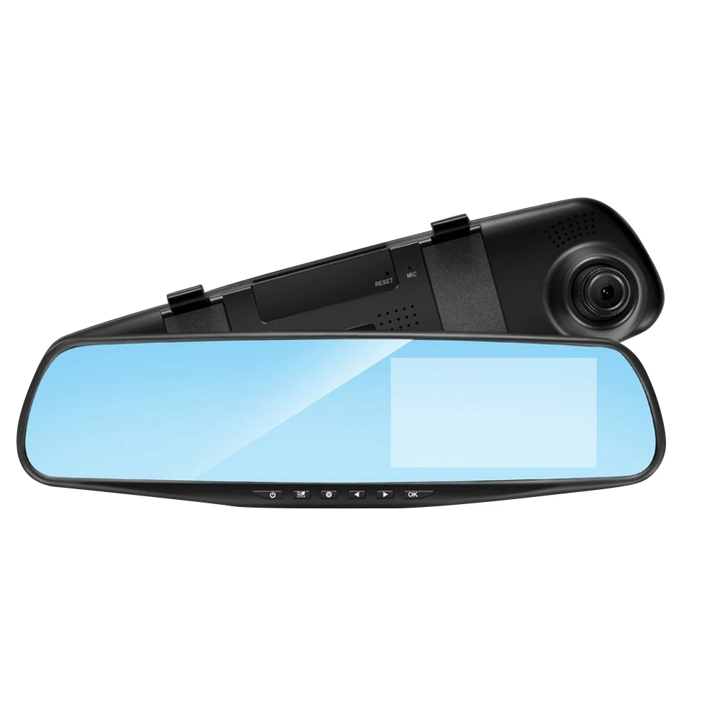 Car DVR Camera 4.3-inch Screen HD 1080P Driving Recorder Dual Lens 170 Degrees Wide Angle Night Vision G-sensor Auto DVR Camera