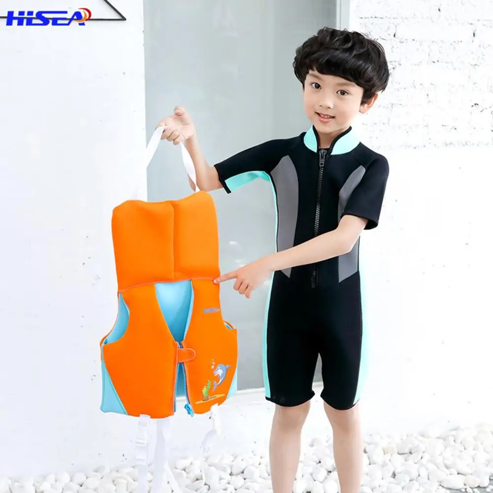

Hisea Neoprene Kids Life Jacket Summer Water Sport Life Vest Swimming Boating Boy Girl Life Jacket Child Diving Safety Equipment