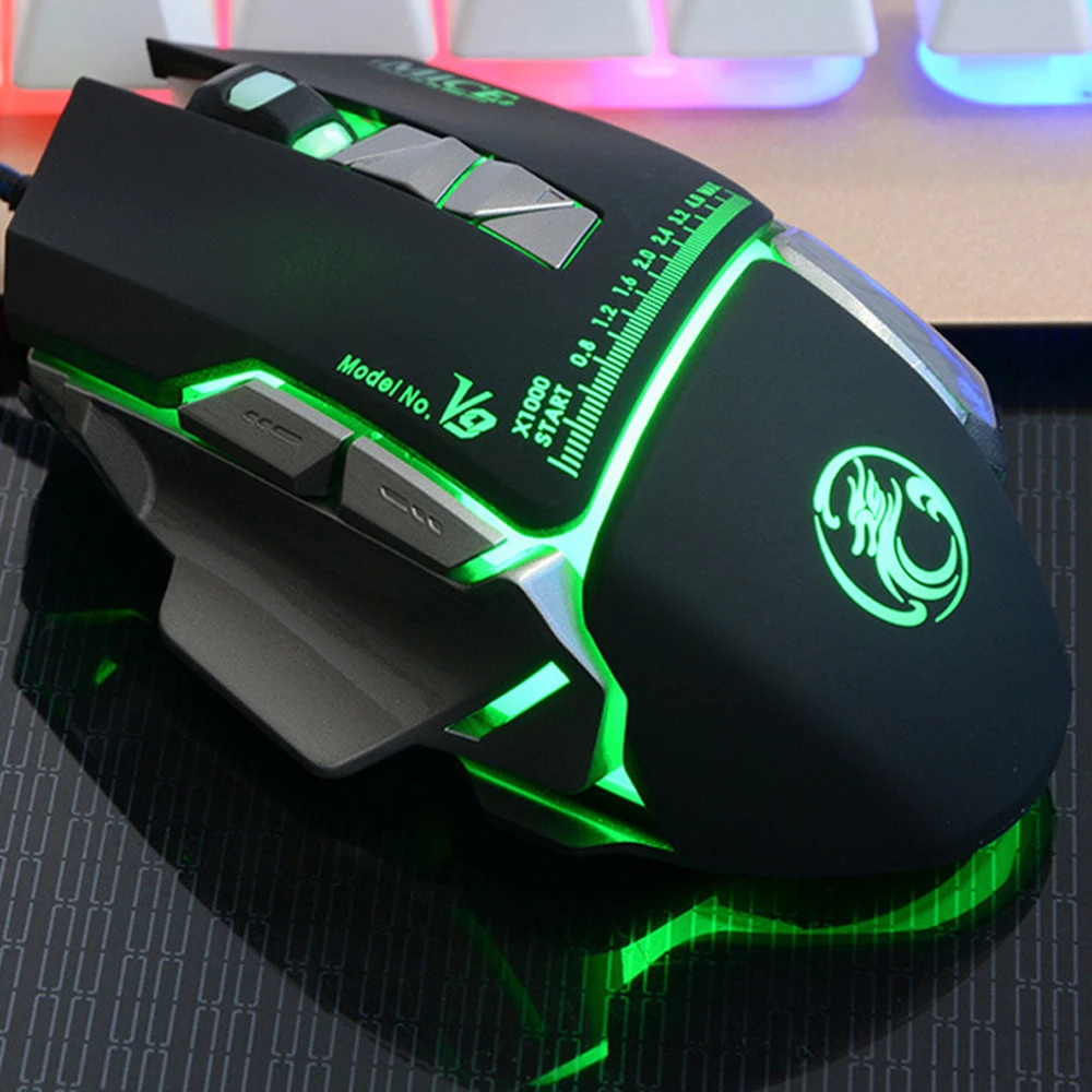  USB Wired Gaming Mouse Laptop Colorful Backlit Optical Mouse Accurate Tracking Computer Gamer Mice 