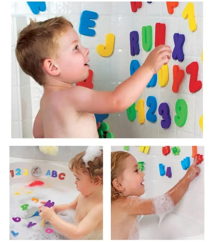 

Hot 36pcs/Set Alphanumeric Letter Bath Puzzle Baby Toys EVA Kids New Early Education Hot Sale Classic Bath Toys Suction Up To