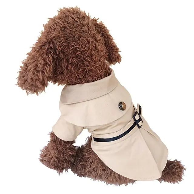 Dog Trench Clothing Pet Fall Winter Cloak Windbreaker Jacket To Keep