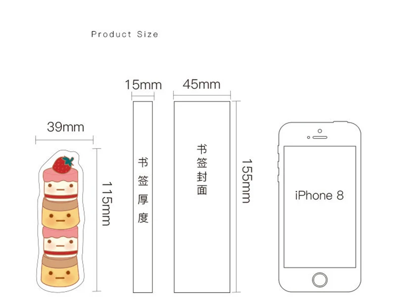 30 шт./кор. милые суши-еда heteromorphism бумажные закладки держатель книги сообщение карты дети кавайные канцелярские школьные supplie