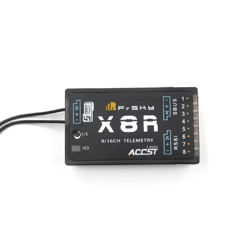 

FrSky X8R 2.4G S.Port 8/16CH SBUS Smart Port Telemetry Receiver with PCB Antenna for FrSky Taranis X9D Plus