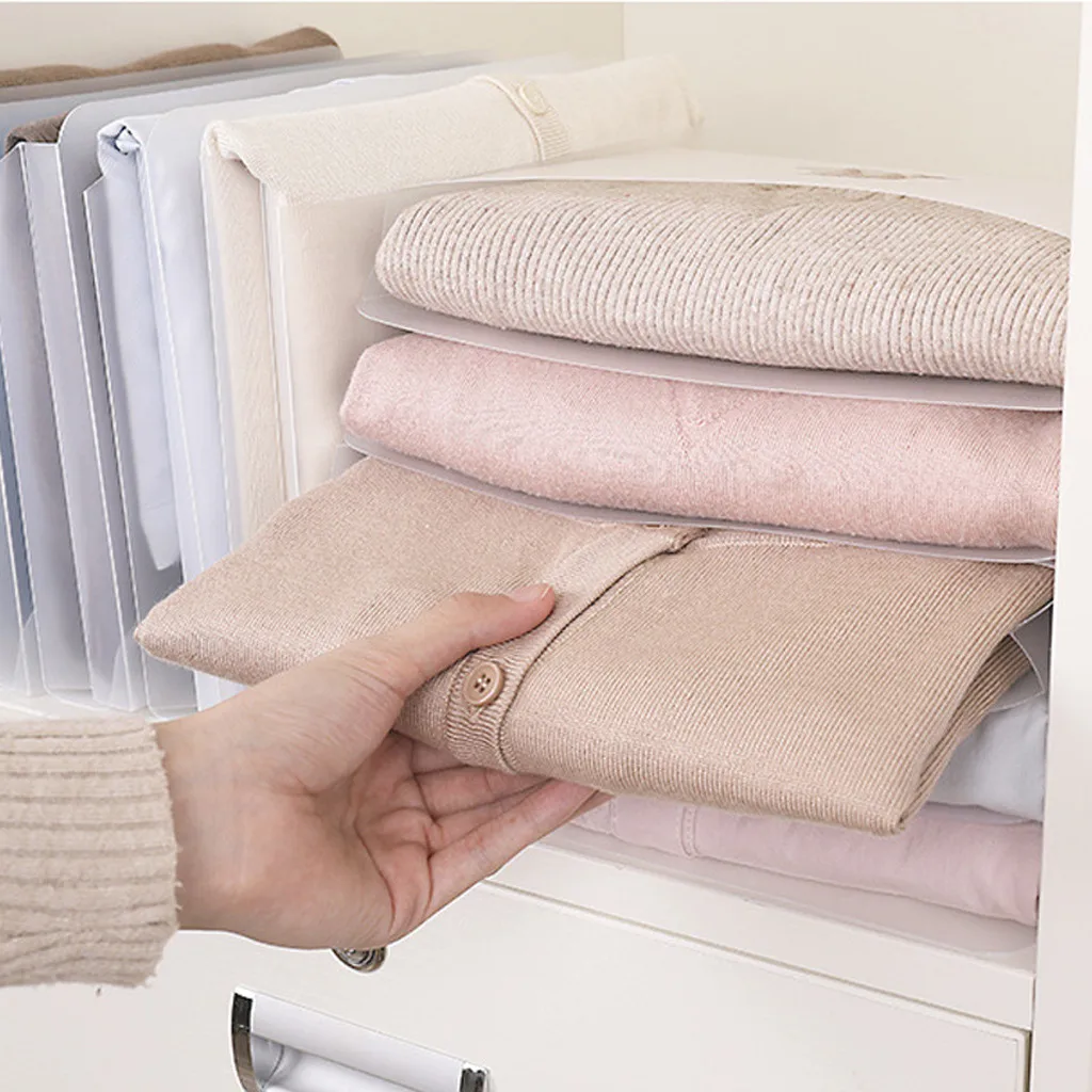 Gadgets For Folding Clothes Convenient Lazy Clothes Stacking Board Organizer Home Storage Organization