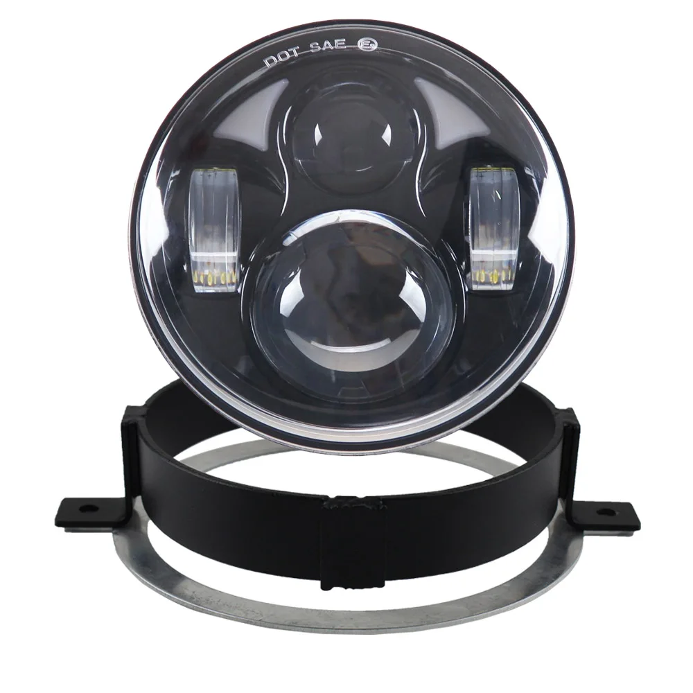 40 Вт 45 50 с кольцом Halo DRL HID светодиодная фара для 2005 Honda VTX 1800 переходным