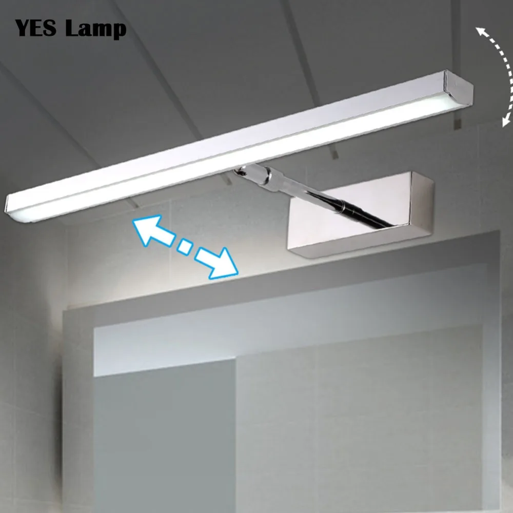 

LED Mirror light 6W 8W wall lamp Stainless+Acrylic Modern Decor Lighting Bathroom Lamp Bedroom Foyer Study Sconce warm/white