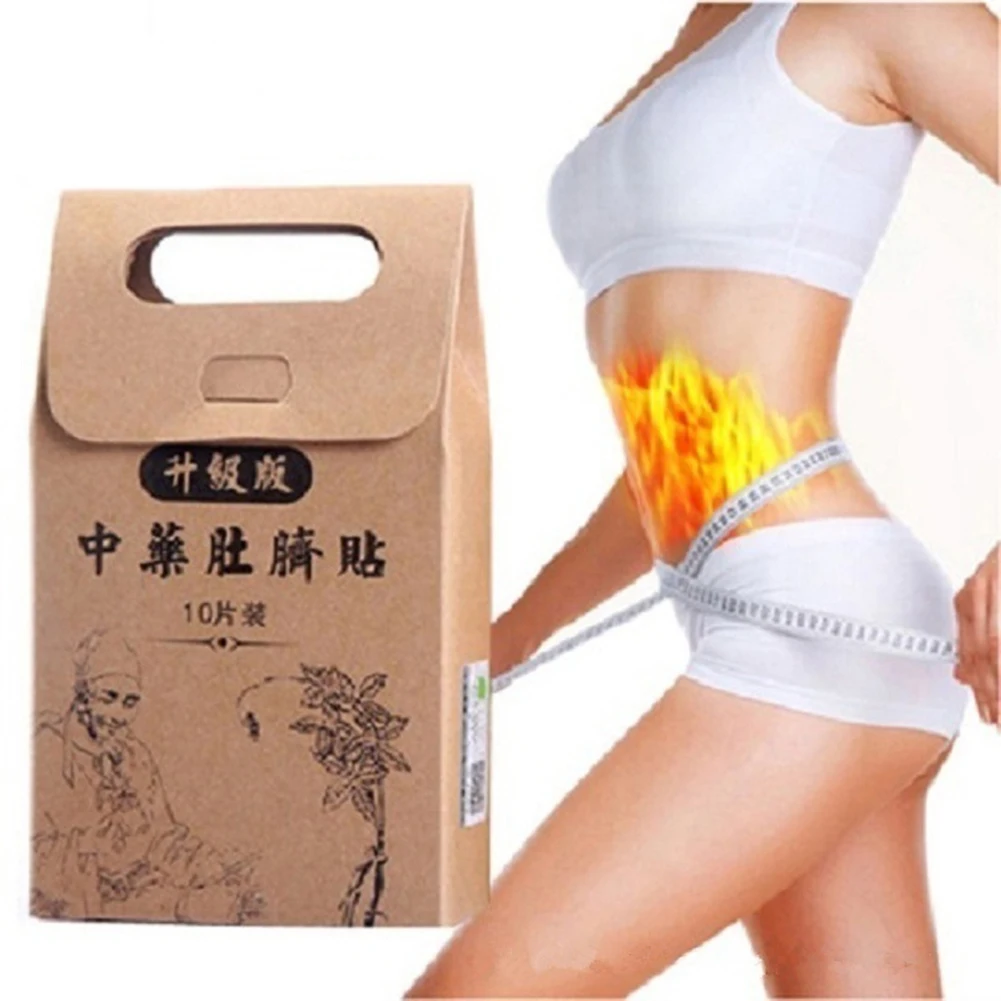 

10 Pcs Chinese Medicine Belly Button Slim Lose Weight Patches Detox Adhesive Patches Removes Toxins Built-up