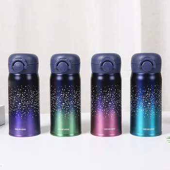 

350ml/500ml Star Sky Bouncing Cover Thermos Mug Stainless Steel 304 Vacuum Flasks Lady Kids Thermal Water Bottle BPA Free