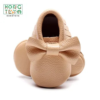 

Baby Moccasins Baby Girl Shoes First Walkers Newborn Genuine Leather Fringe Bow Soft Soled Toddler Girl Non-slip Footwear Shoes