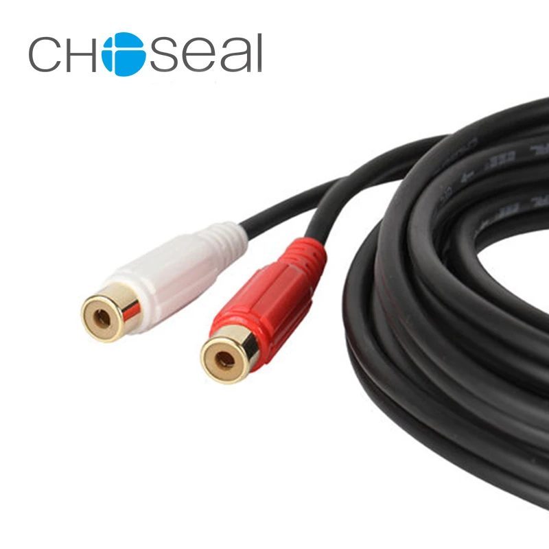 Choseal 30th юбилей QS3006 3 5 мм мужчин и женщин Джек 2 RCA позолоченный коаксиальный аудио