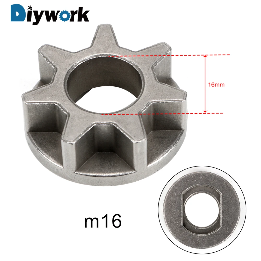 

DIYWORK M10/M14/M16 Replacement Gear Power Tool Accessories For 11.5/16/18 inch Various Chainsaw Gear Bracket