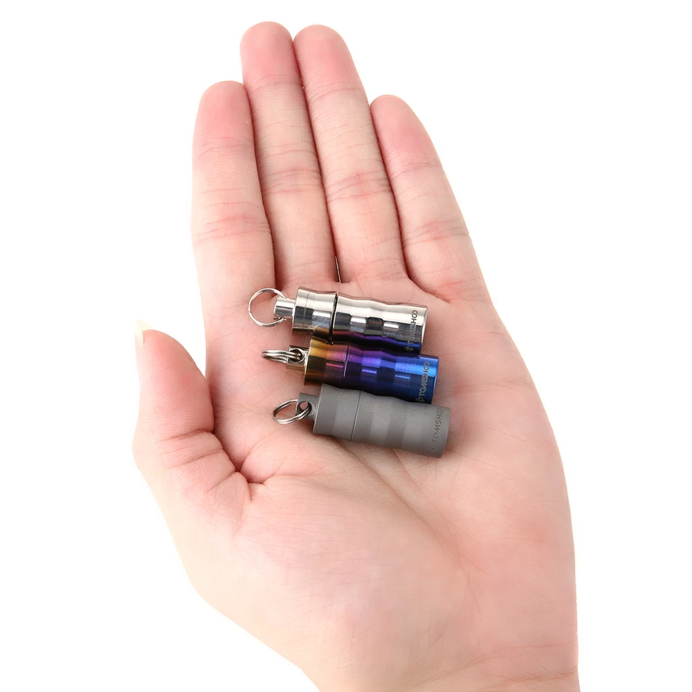 TOMSHOO Titanium EDC водонепроницаемый чехол для таблеток органайзер лекарств коробка