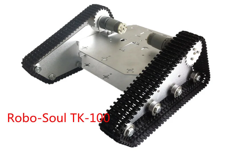 DIY TK-100 Alloy Tank Chassis intelligent car crawler chassis caterpillar vehicles tanks robot chassis+2 Motors