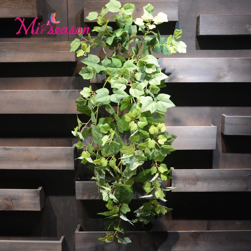 Buy 120cm Long Silk Grape Leaves Vine artificial