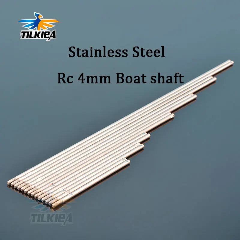

1PC 4mm RC Boat Shaft Length 10/13/15/20/25/30/35cm 7 Size 304 Stainless Steel Motor Drive Metal Shaft Rc Boat Spare Parts