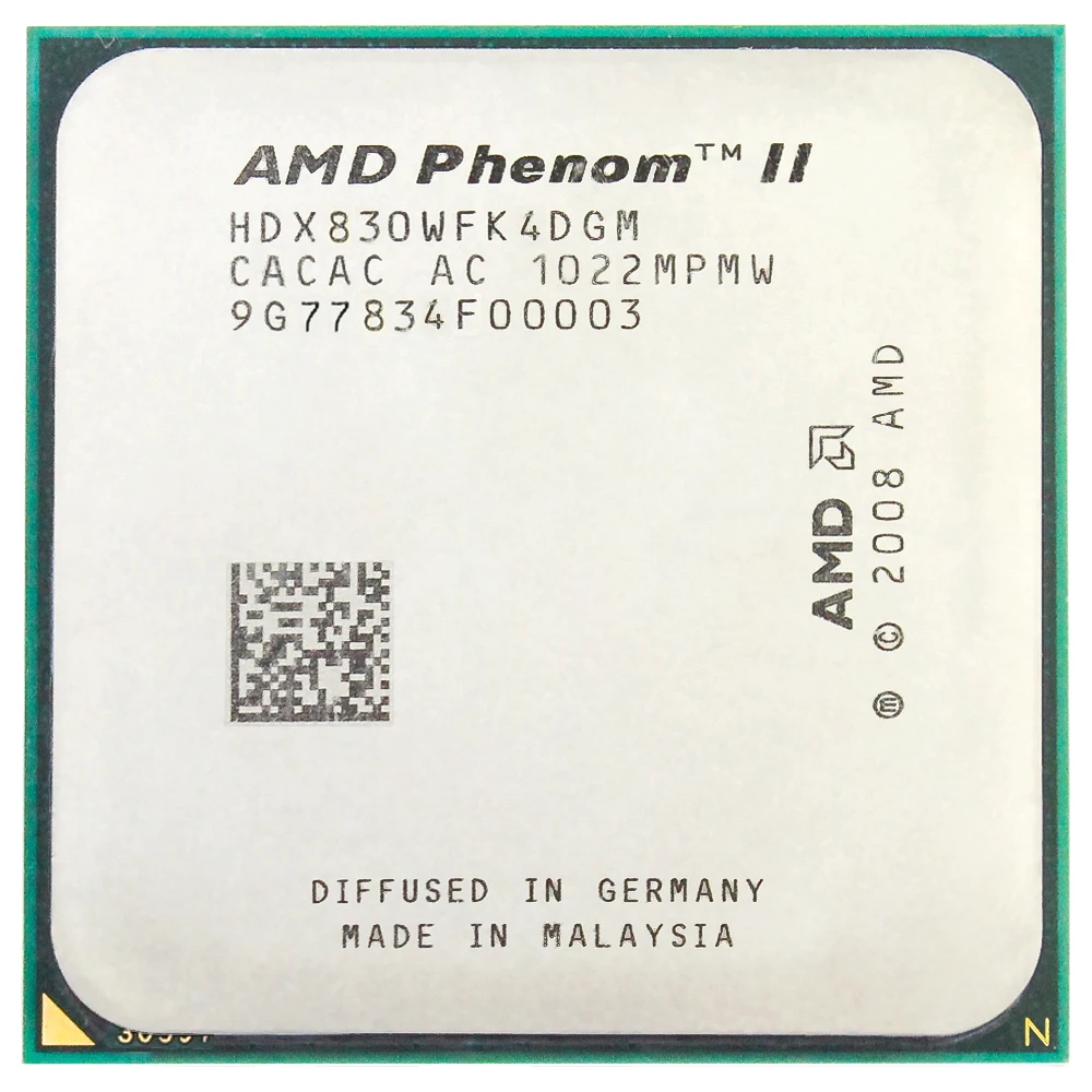 Процессор AMD Phenom II X4 830 cpu Quad-Core(2,8 ГГц/4 м/95 Вт) Socket AM3 AM2+ 938 pin