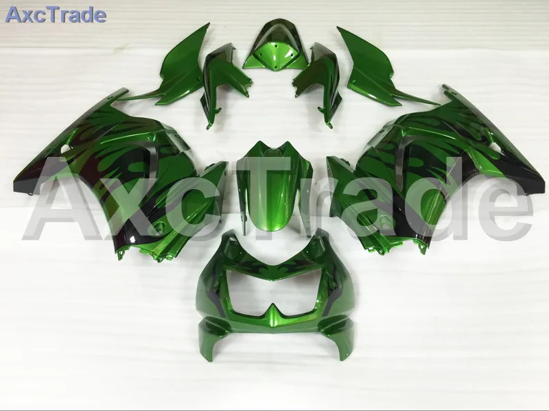 Мотоцикл Обтекатели для Kawasaki ниндзя 250 2008-2012 EX250 ZX250 08 - 12 ABS пластичная впрыска Обтекателя кузова комплект зеленый A704 Мотоцикл Обтекатели для Kawasaki ниндзя 250 2008-2012 EX250 ZX250 08 - 12 ABS пластичная впрыска Обтекателя кузова комплект зеленый A704