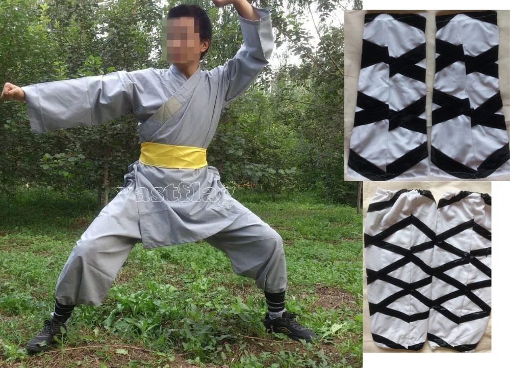 unisex gray cotton women&men Martial arts clothing sets kung fu shaolin