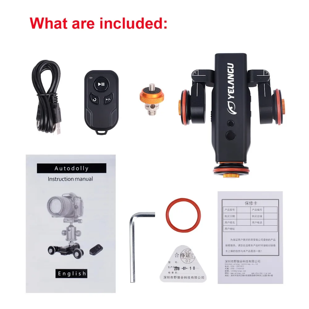 YELANGU-L4X-Autodolly-Electric-Slider-Motorized-Pulley-Car-Cine-Dollies-Pulley-Rolling-Skater-with-Wireless-Remote-for-DLSR-Camera-Video-Camcorder-Smart-Phone (2)