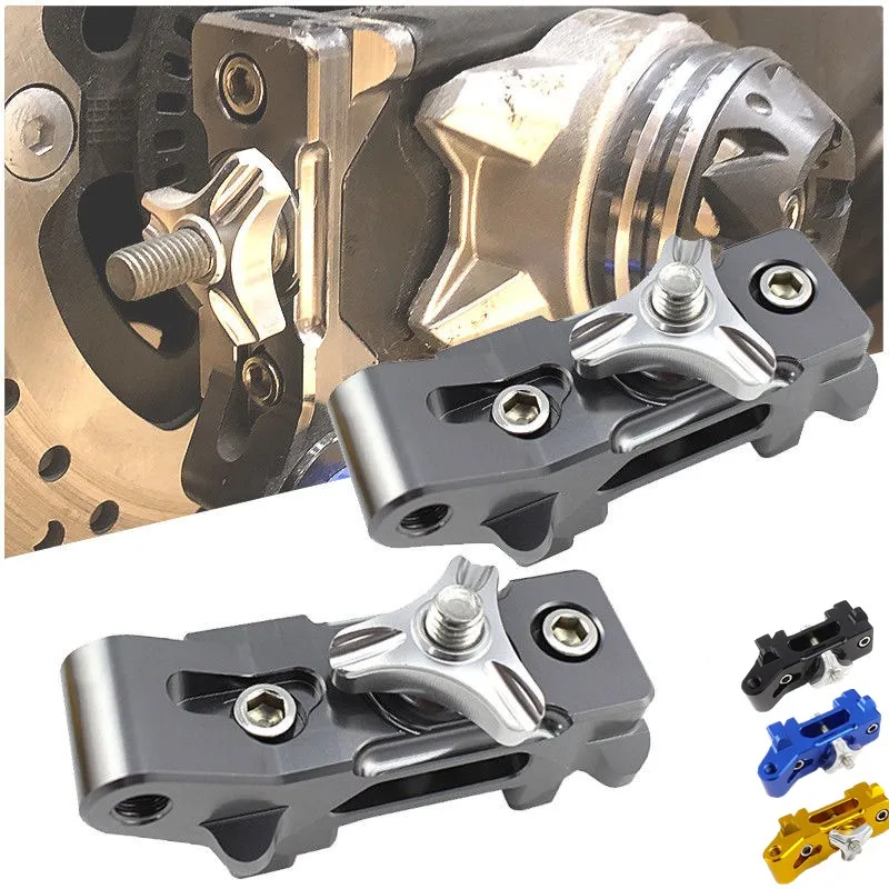 Motorcycle Rear Axle Spindle Chain Adjuster Blocks Bracket for 2014
