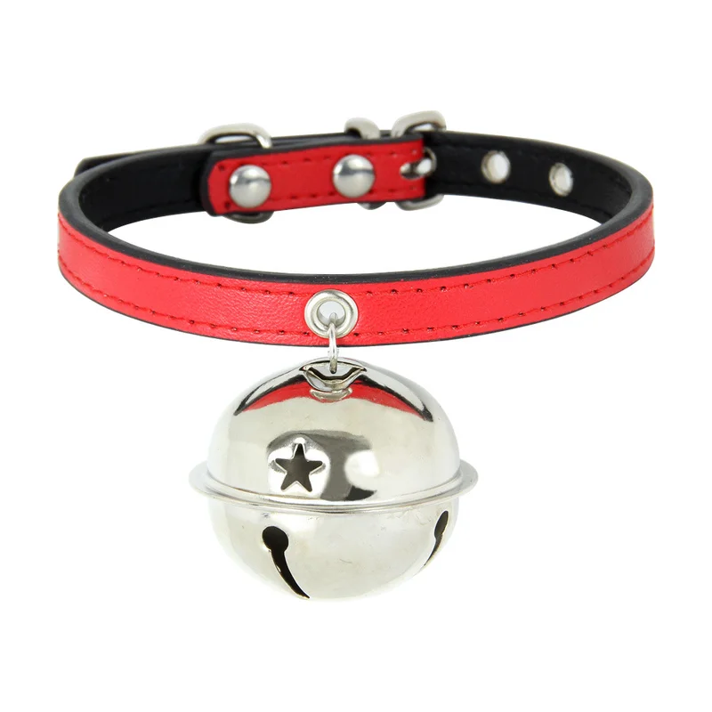 Puppy Pet Dog Bell Collar For Dogs Leash Traction Cat Bells Pets