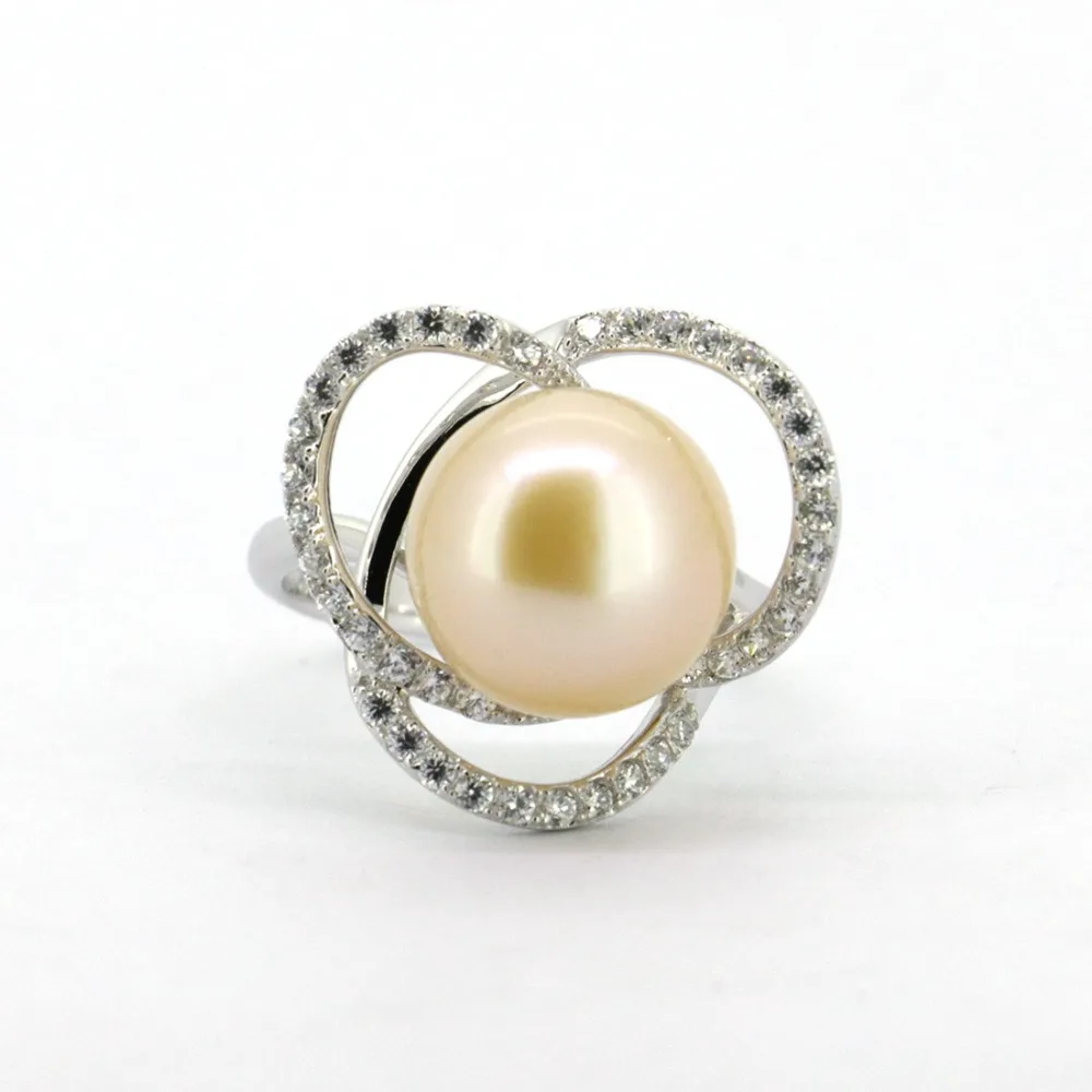 

Solid Sterling Silver with 12mm freshwater Pearl Ring Size 7