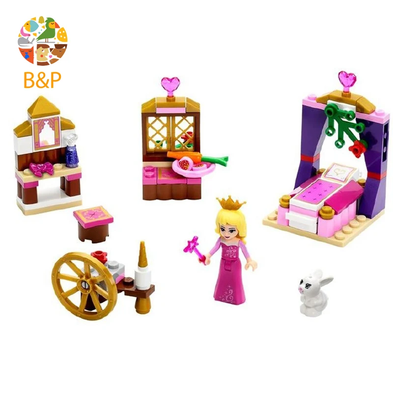 

Sleeping beauty royal bedroom 41060 97 Building Blcok set Brick compatible 10433 Toys for children Gift