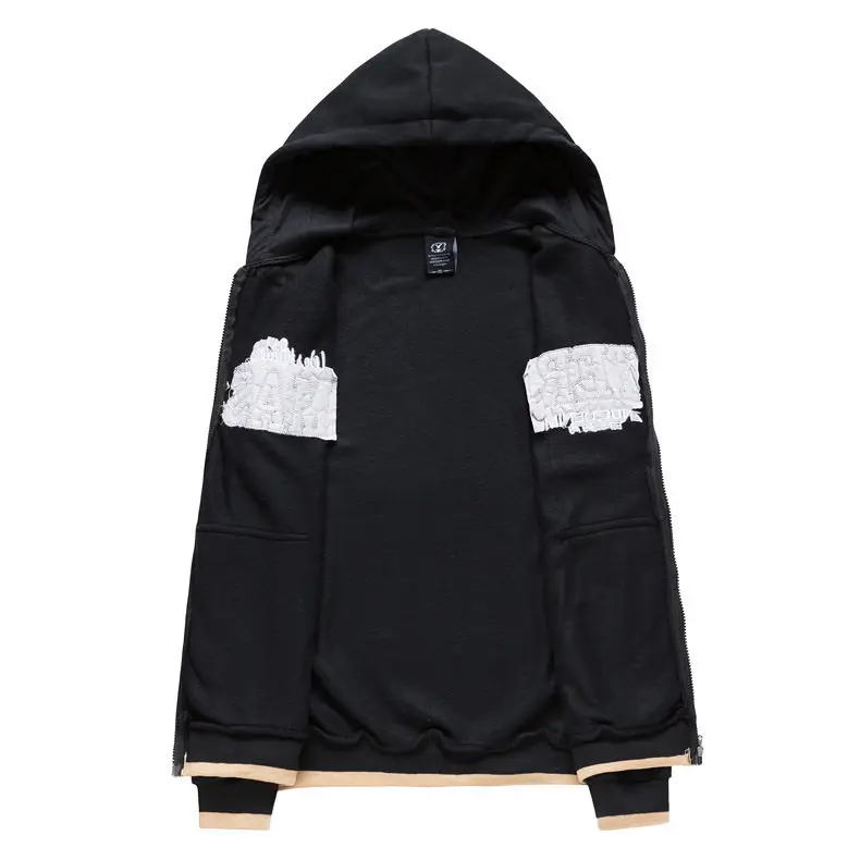Spring Tracksuit Sets Male Casual Hooded Couple Fleece Cotton Women Sweatshirts Sportswear Suits Female Zipper Cardigan+Pant 3XL 12
